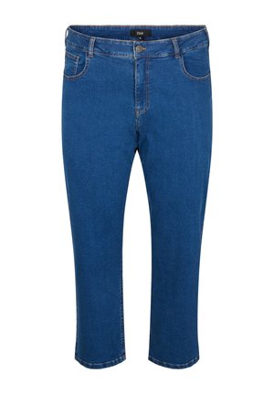 GEKÜRZTE VERA - Džínsy s rovným strihom - blue denim