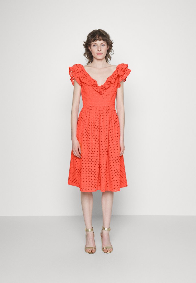 Damen Freizeitkleider | Swing Cocktailkleid/festliches Kleid tomato red/rot - TC88088 Damen Freizeitkleider | Swing Cocktailkleid/festliches Kleid tomato red/rot - TC88088
