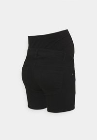 Pieces Maternity PCMDELLA  - Denim shorts - black denim