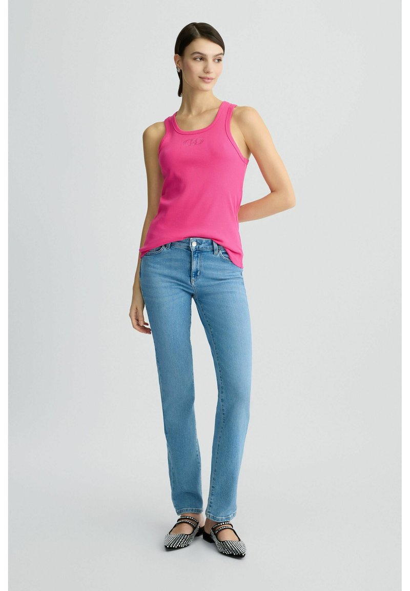 LIU JO WITH GEMSTONES Jeans slim fit light blue/ljusblå