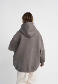 MIRONS EMBROIDERY - Felpa con cappuccio - dark grey