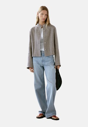 WITH STAND COLLAR - Blazer - grey