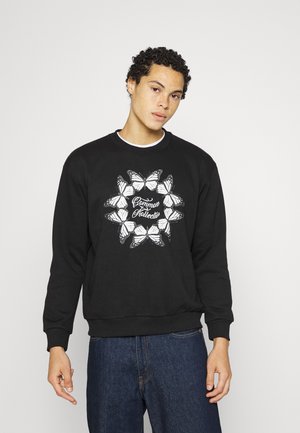 BUTTERFLY CIRCLE CREW UNISEX - Sweatshirt - black