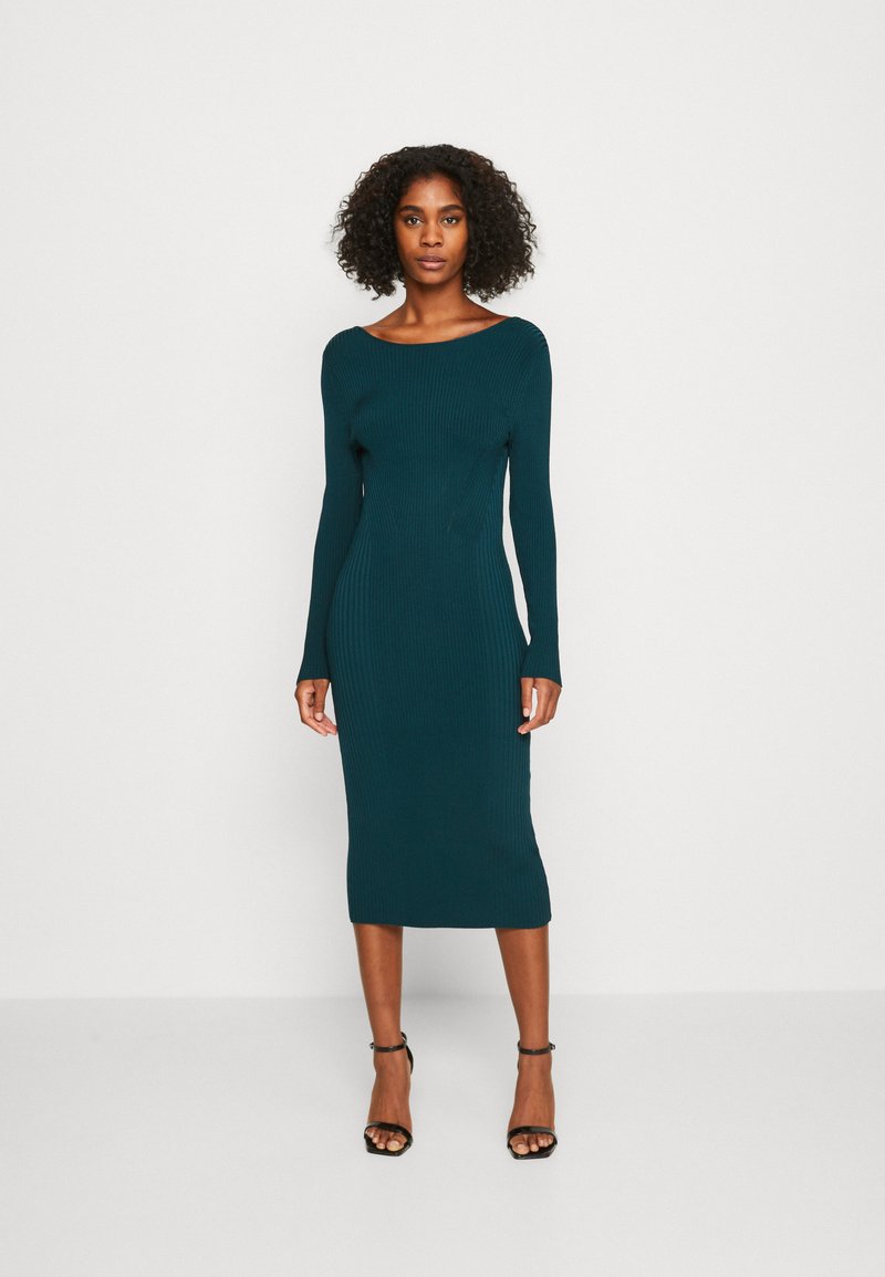 Banana Republic Sukienka dzianinowa/ciemnozielony Zalando.pl