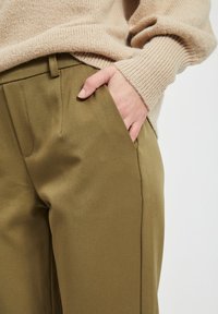 Object OBJLISA SLIM PANT - Calças - burnt olive
