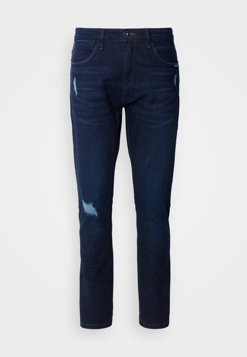 INDICODE JEANS Slim fit jeans donkerblauw denim