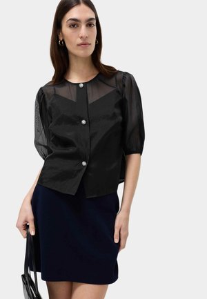 EMBELLISHED BUTTON DETAIL  - Camicetta - black