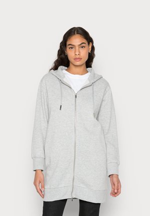 Sudadera con cremallera - mottled light grey