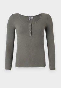 PCKITTE LS JRS NOOS BC - Topper langermet - castor gray