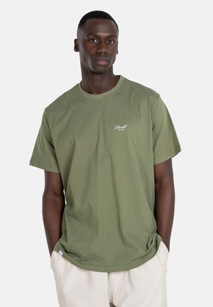Reell STAPLE LOGO - Camiseta básica - olive