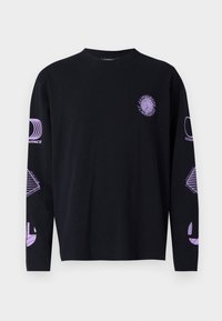 WALSH  PRINT - T-shirt à manches longues - black