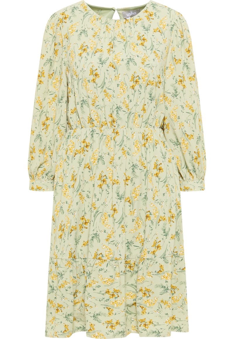 usha Jurk lichtgroen usha Jurk lichtgroen