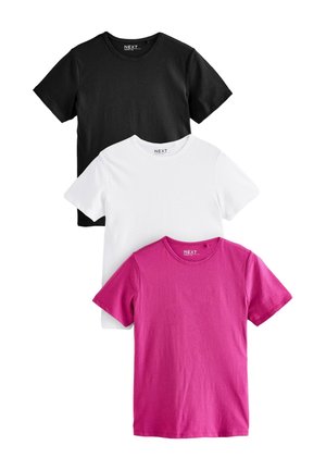 Next 3 PACK - T-Shirt basic - blue white raspberry