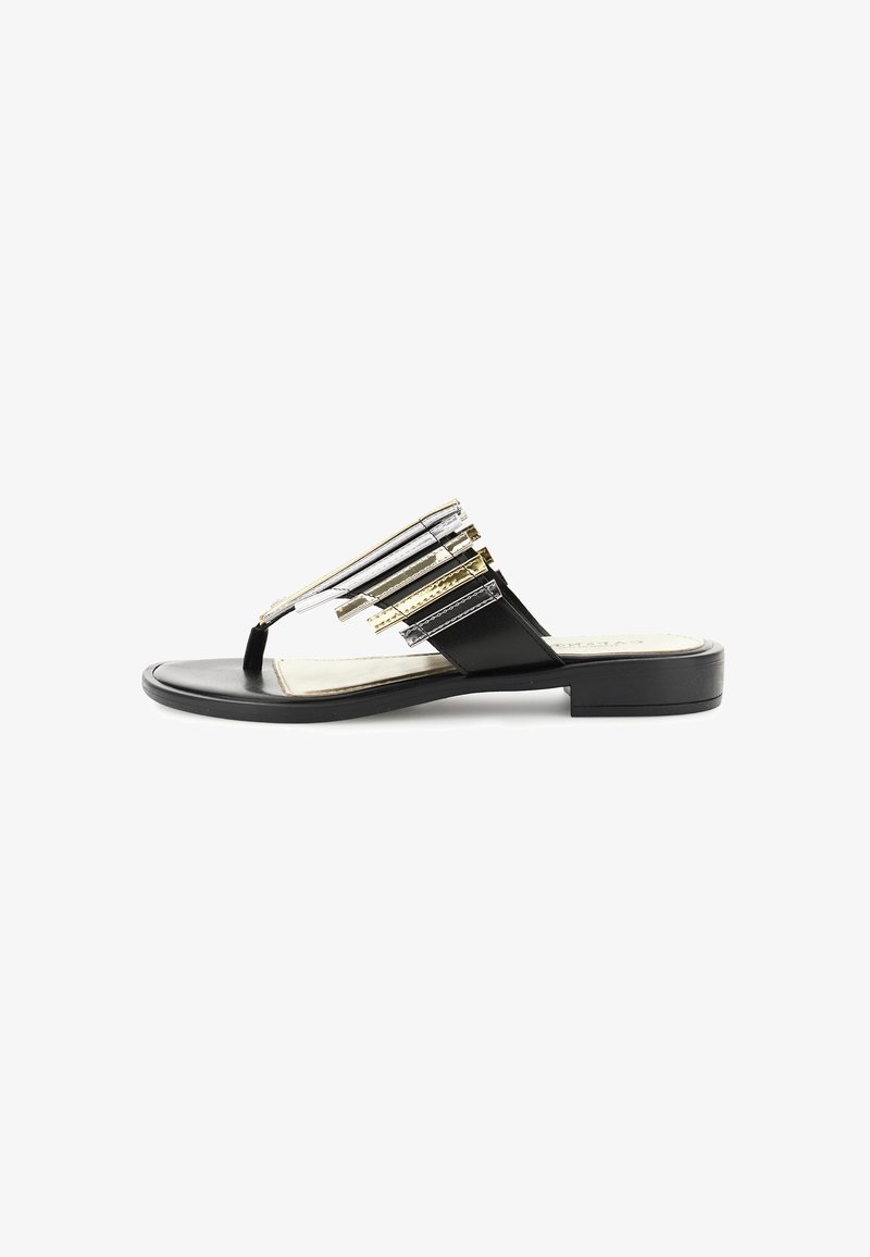 CAFèNOIR Sandály s odděleným palcem - black multicolor