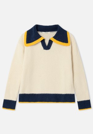 Dr. Bloom, SWEATER  MATCH CRUDO - Πουλόβερ - ecru