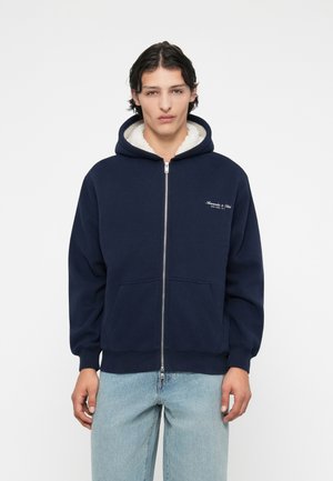 PREMIUM POLISH SCRIPT LOGO  - Sweater met rits - dark blue