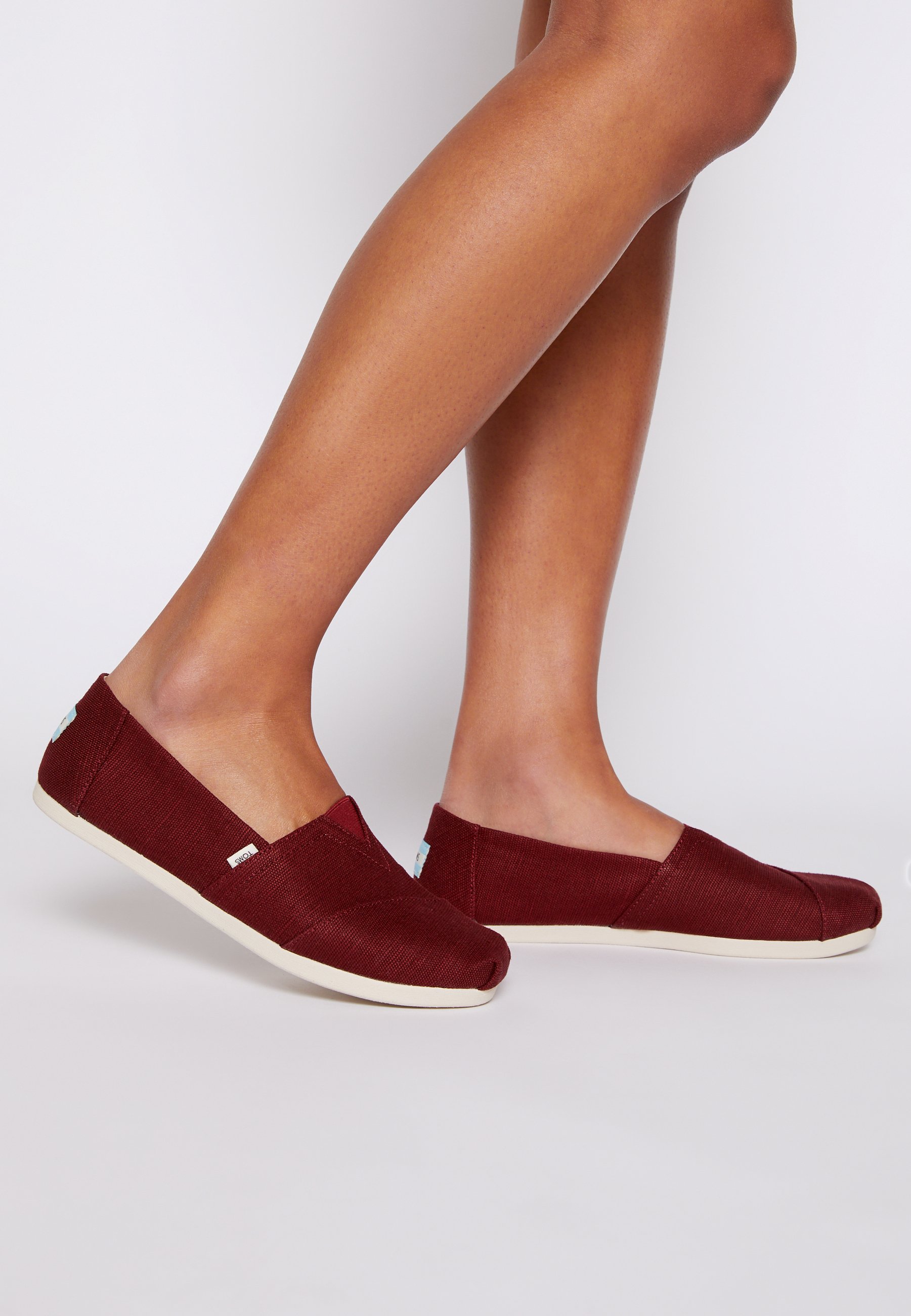 TOMS ALPARGATA VEGAN - Slip-ons - black cherry/dark red - Zalando.co.uk