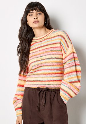 MULTI STRIPE SOFT - Maglione - yellow