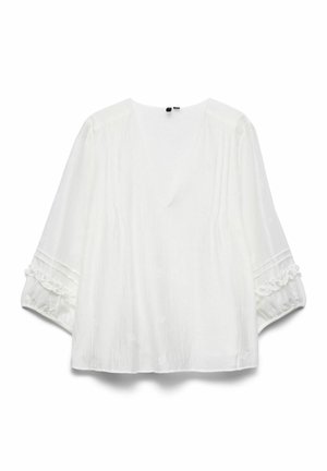 Vero Moda Curve, TOP VMCLESLIE TOP - Bluse - cloud dancer