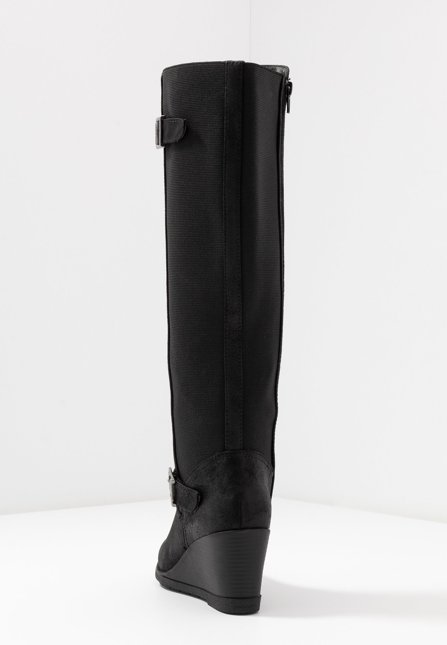 Simply Be WIDE FIT SALLY KNEE HIGH WEDGE BOOT Stövlar med Simply Be WIDE FIT SALLY KNEE HIGH WEDGE BOOT Stövlar med