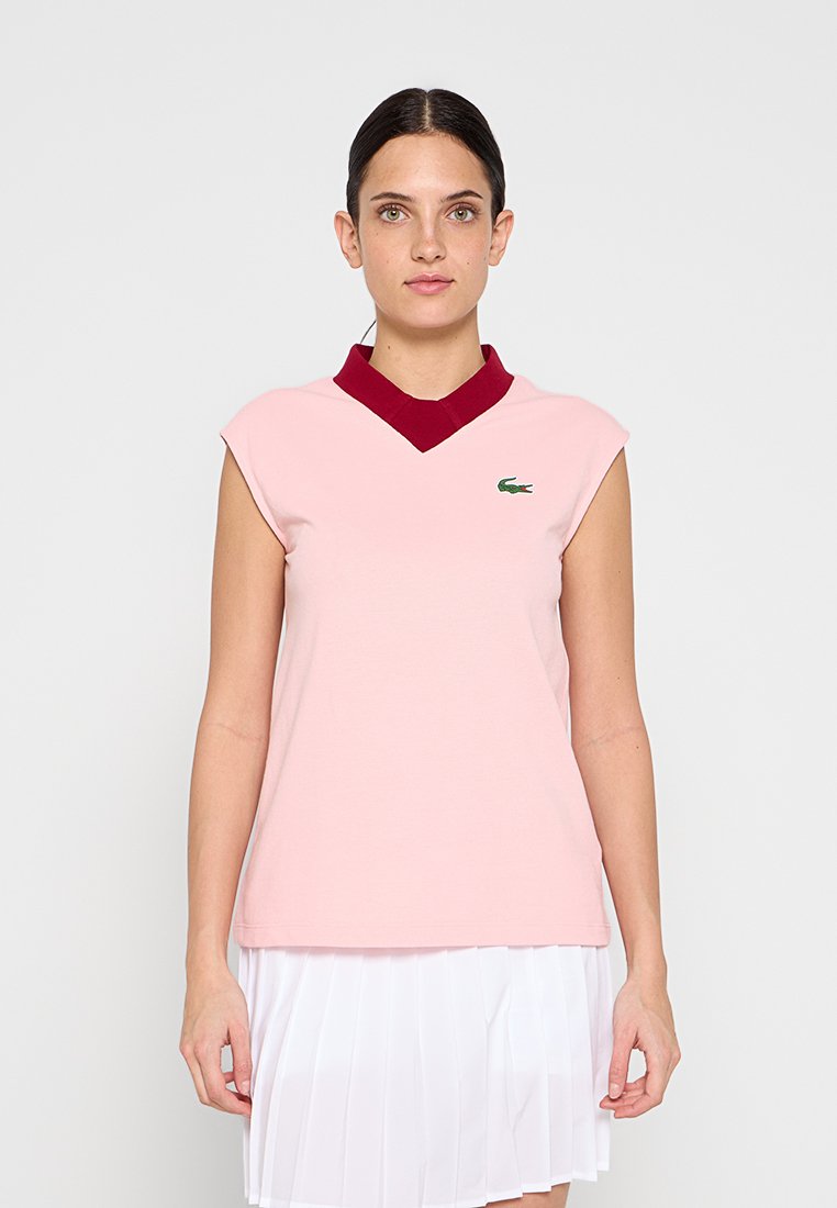 Lacoste T-shirt basic donkerrood
