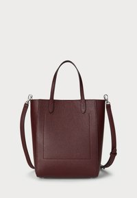 Lauren Ralph Lauren PEBBLED LEATHER SMALL CAMERYN TOTE BAG - Handbag - dark garnet