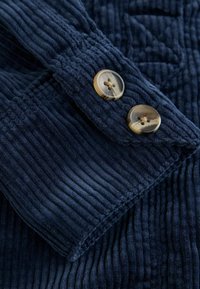 Mini Machine Robe Next LONG SLEEVE CORD OVERHEAD MINI DRESS - Robe chemise - navy blue ...