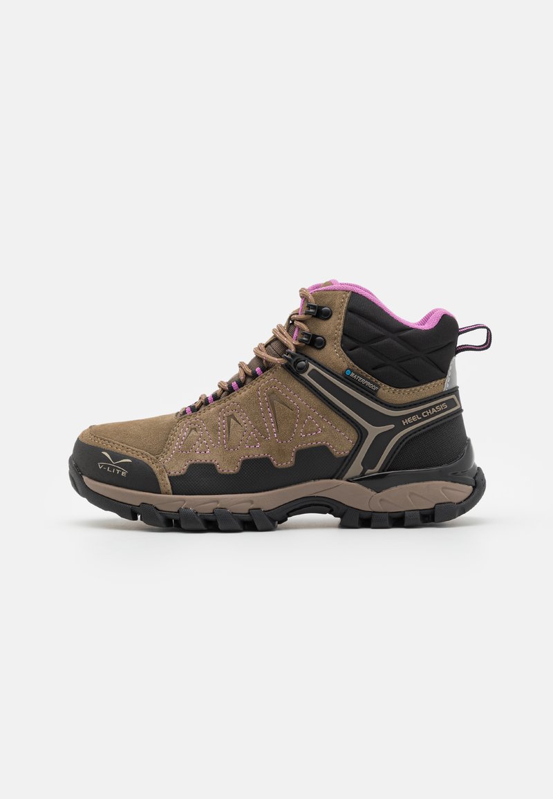 HI-TEC - V-LITE EXPLORER WP WOMENS - Hikingschuh - brown/lilac, Vergrößern