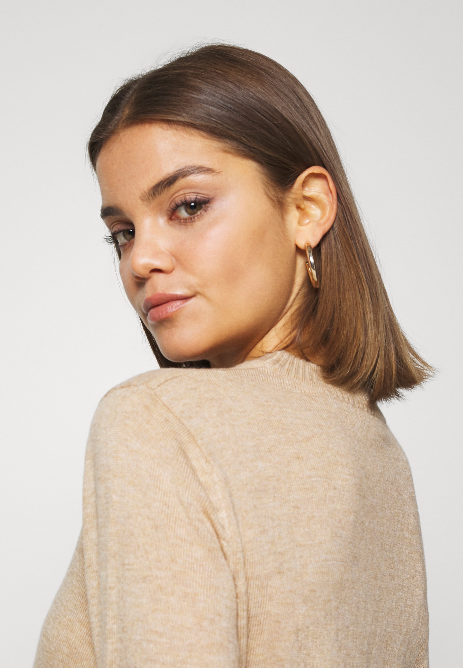 Gina Tricot ASTA Strikkegenser beige melange Zalando.no Gina Tricot ASTA - Strikkegenser - beige melange