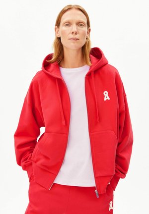 ICONIC Å RIXAMAA ICONIC - Sweat zippé - mars red
