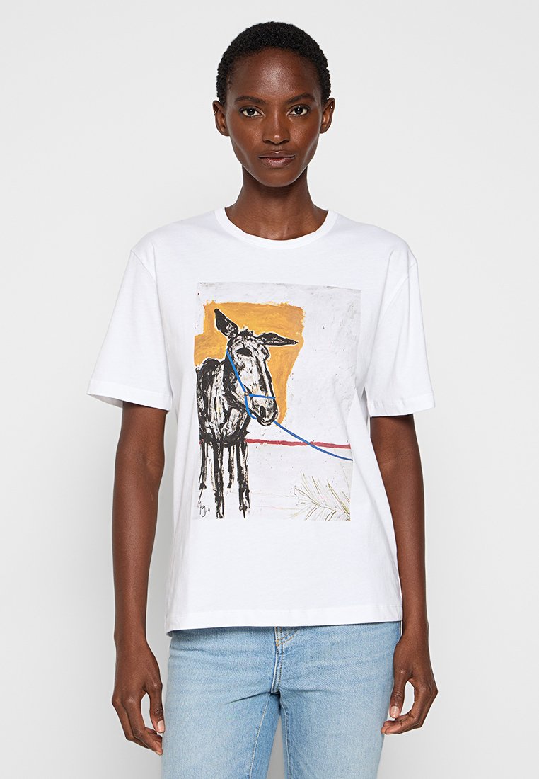 MUNTHE T-shirt print wit