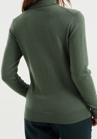 WE Fashion Stickad tröja - olive