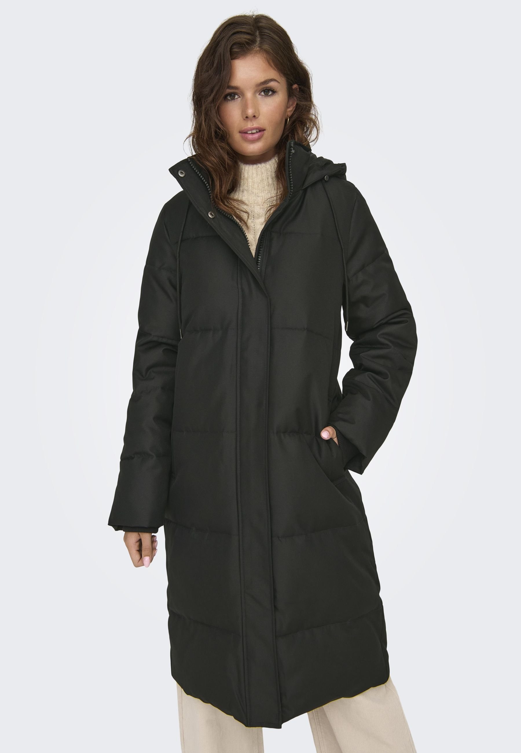 ONLY ONLTENNA PUFFER Abrigo de invierno black/negro