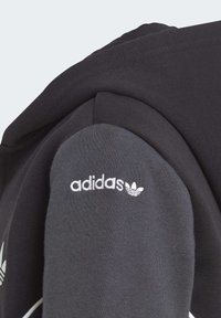 adidas Originals ADICOLOR HALF ZIP - Felpa con cappuccio - black