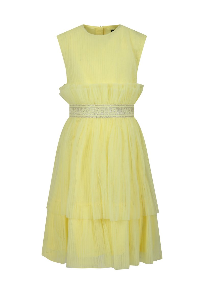 KARL LAGERFELD KIDS Cocktailjurk geel KARL LAGERFELD KIDS Cocktailjurk geel