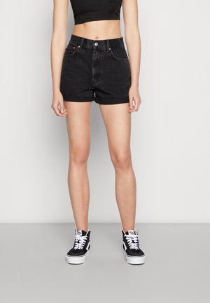 Jeans Shorts - black denim