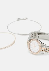 Michael Kors PETITE LEXINGTON WATCH BRACELET SET - Hodinky - silver-coloured