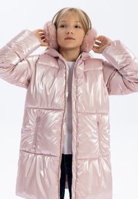 MINOTI MIDI LENGTH SHINY PADDED - Mikina s kapucňou - rose gold coloured