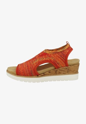 Kiilakorkosandaali - orange-multi