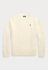 CABLE WOOL CASHMERE CREWNECK SWEATER - Strickpullover - authentic cream