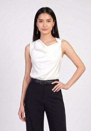 Anna Field, SATIN DRAPE - Top - white