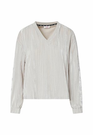 LIU JO, LIU JO CRINKLE-SAMT-SWEATSHIRT - Bluse - beige