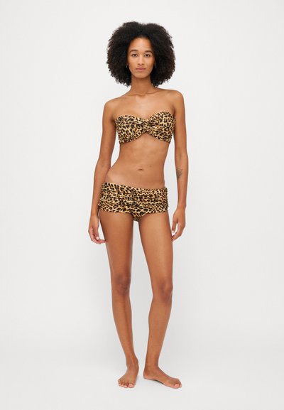 Norma Kamali LOW RISE BILL BOTTOM - Bas de bikini - cheetah patch