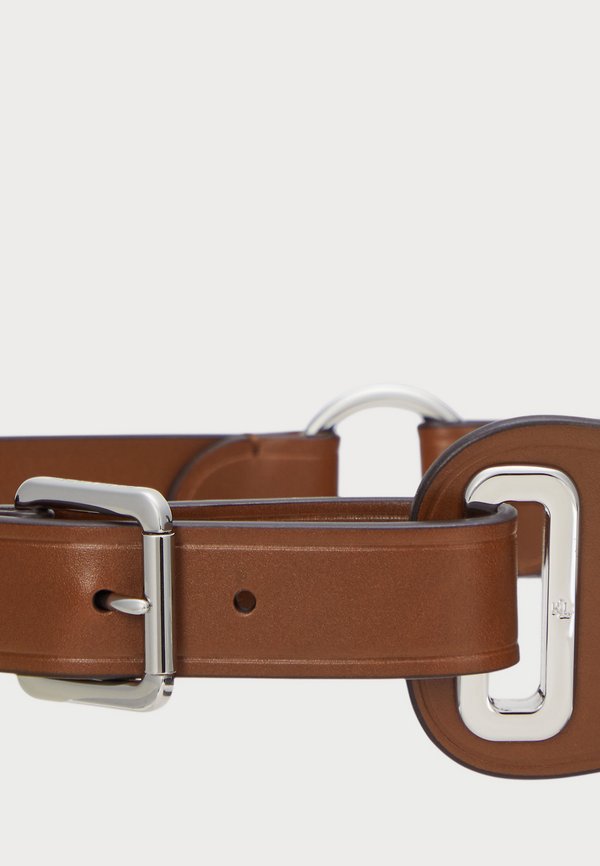 LEATHER GROMMET STRAP BELT - Belt - cuoio2