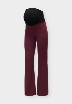 ONLY MATERNITY, OLMFEVER STRETCH FLAIRED PANTS - Nohavice - fig