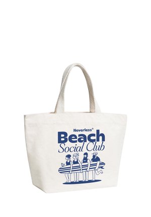 Neverless, STRANDTASCHE SHOPPER - DESIGN BEACH SOCIAL CLUB – CANVAS TOTE UNISEX - Beach accessory - natur