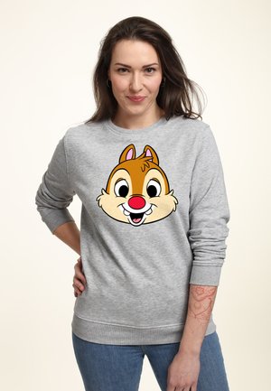 MICKEY & FRIENDS DALE BIG FACE - Sweatshirt - heather grey