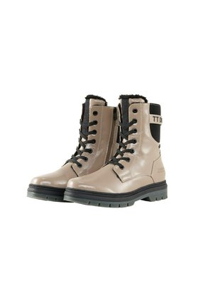 Lace-up ankle boots - taupe