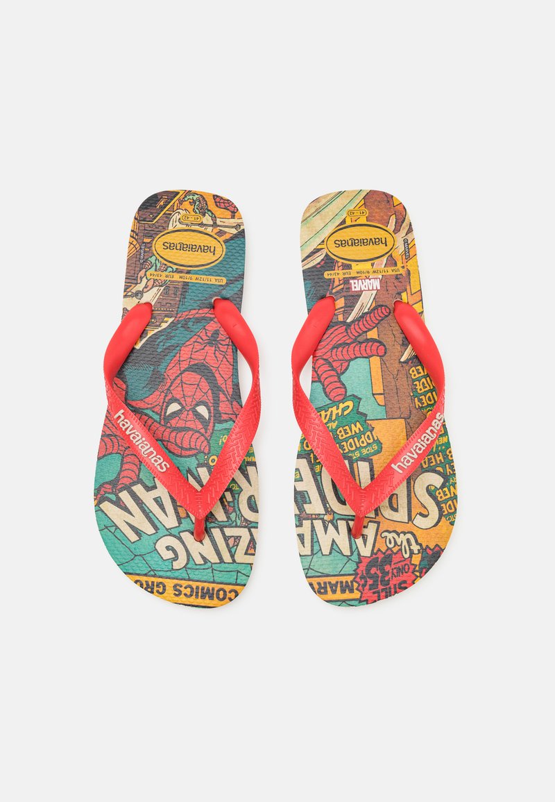 Havaianas MARVEL CLASSICS UNISEX - Infradito - beige/ruby red