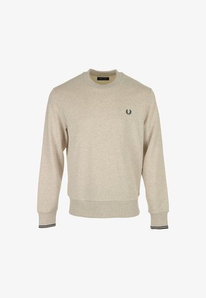 Fred Perry CREW NECK  - Sweatshirt - porridge chiné gris ancre